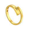 TOMEI Anastasia Extended C-Shape Ring, Yellow Gold 916