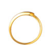 TOMEI Anastasia Dual-Tone Extended C-Shape Ring, Yellow Gold 916