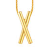 TOMEI Anastasia X-Cross Pendant, Yellow Gold 916