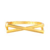 TOMEI Anastasia X-Cross Bangle, Yellow Gold 916
