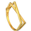 TOMEI Anastasia X-Cross Bangle, Yellow Gold 916