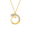 TOMEI Anastasia Extended C-Shape Necklace, Yellow Gold 916