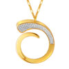 TOMEI Anastasia Extended C-Shape Necklace, Yellow Gold 916
