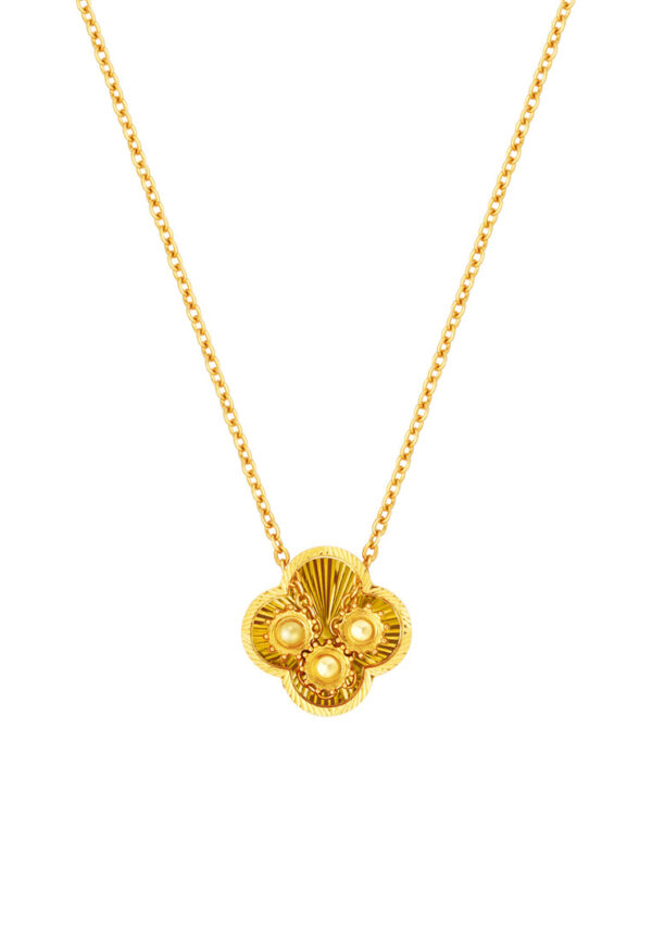 TOMEI Happiness Gear Necklace, Yellow Gold 916