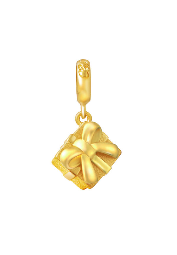 TOMEI Chomel Gift Box Charm, Yellow Gold 916