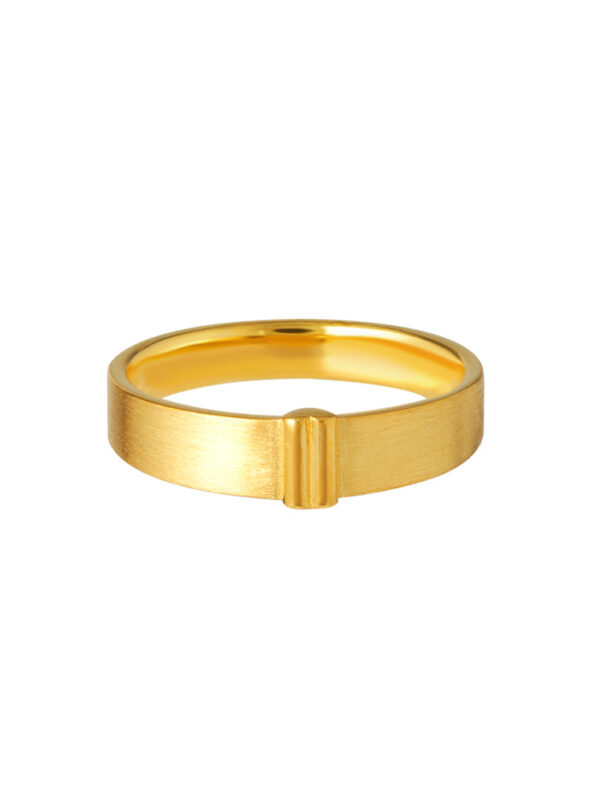TOMEI Cherish Love Couple Ring, Yellow Gold 916