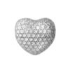 TOMEI Diamond Cut Chomel Heart Charm, Yellow Gold 916