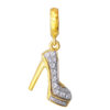 TOMEI Chomel High Heel Charm, Yellow Gold 916