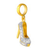 TOMEI Chomel High Heel Charm, Yellow Gold 916