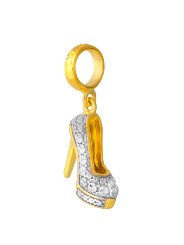 TOMEI Chomel High Heel Charm, Yellow Gold 916