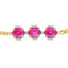 TOMEI Gemstones with Diamond Bracelet, Yellow Gold 375