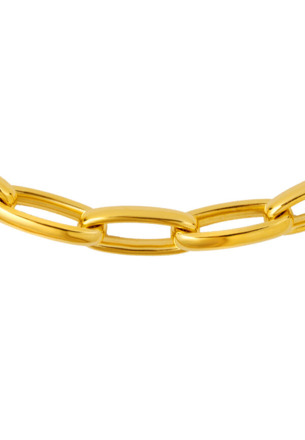 TOMEI Interlocking Link Bracelet, Yellow Gold 916