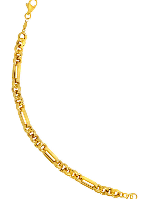 TOMEI Lusso Italia Tiny Rhythm Link Bracelet, Yellow Gold 916
