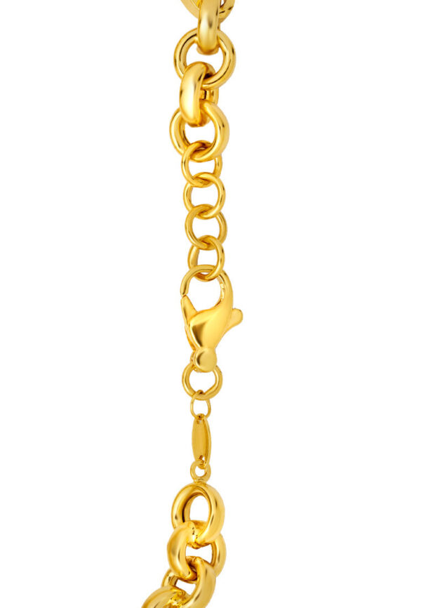 TOMEI Lusso Italia Tiny Rhythm Link Bracelet, Yellow Gold 916