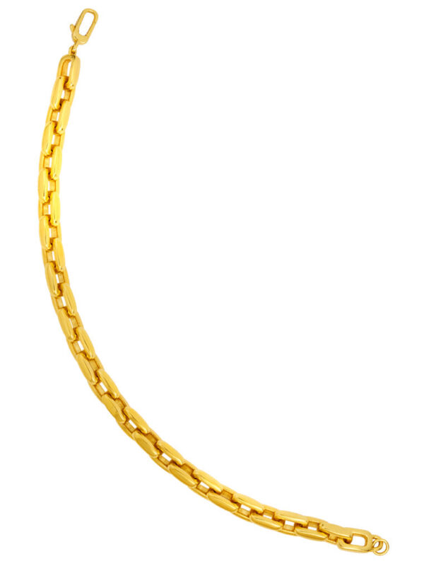 TOMEI Dense Minimalist Chain Link Bracelet, Yellow Gold 916