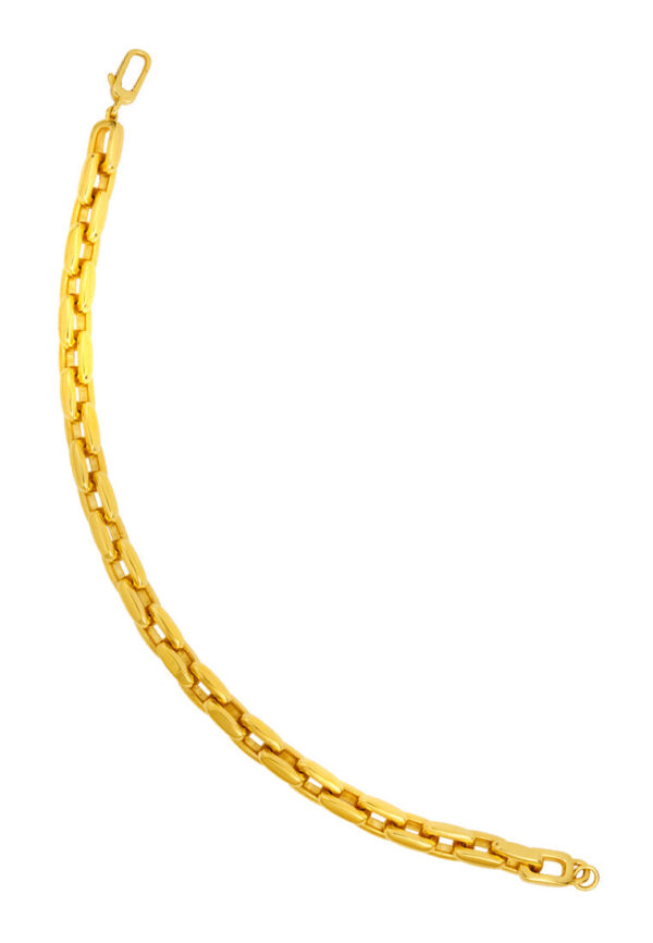 TOMEI Dense Minimalist Chain Link Bracelet, Yellow Gold 916