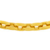 TOMEI Dense Minimalist Chain Link Bracelet, Yellow Gold 916