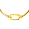 TOMEI Lusso Italia Chomel Oval Bracelet, Yellow Gold 916