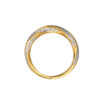 TOMEI Diamond Cut Collection Twist Ring, Yellow Gold 916