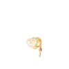 TOMEI Flaming Heart Love Lock Charm, Yellow Gold 916