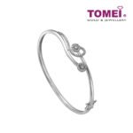 Minimalist Bangle | Tomei White Gold 585 (14K) (B0662)