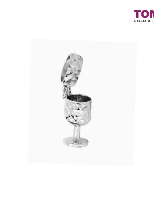 TOMEI Mosaicked Goblet of Pride and Glory Charm, White Gold 585 (P41)