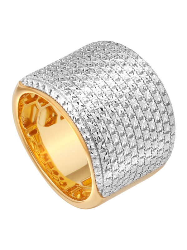 TOMEI Diamond Cut Collection Fancy Bold Ring, Yellow Gold 916