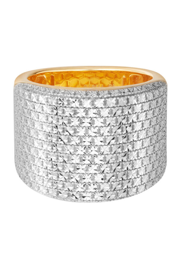 TOMEI Diamond Cut Collection Fancy Bold Ring, Yellow Gold 916