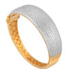TOMEI Diamond Cut Collection Fancy Bold Bangle, Yellow Gold 916