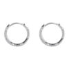 TOMEI Hoop Earrings, White Gold 750