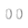 TOMEI Hoop Earrings, White Gold 750