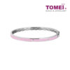 TOMEI Bangle in Pink, White Gold 375