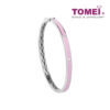 TOMEI Bangle in Pink, White Gold 375