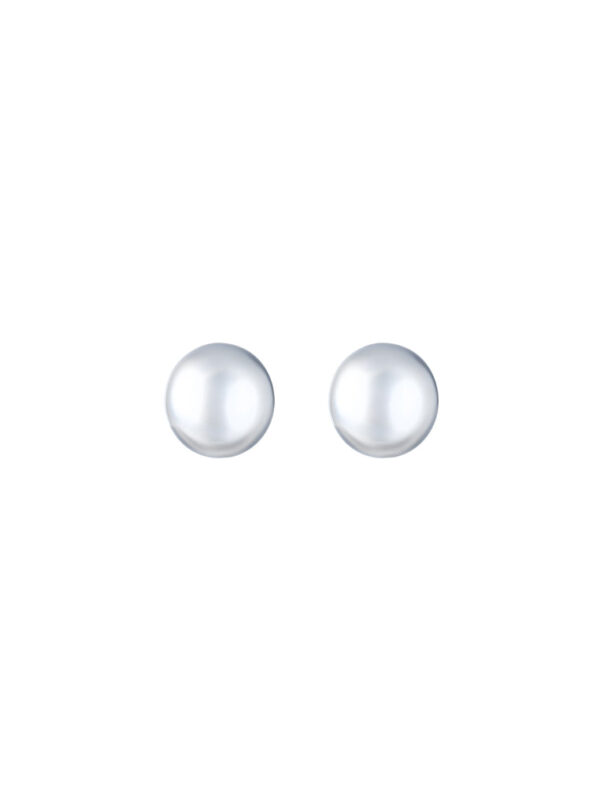 TOMEI Glowing Ball Earrings, White Gold 585