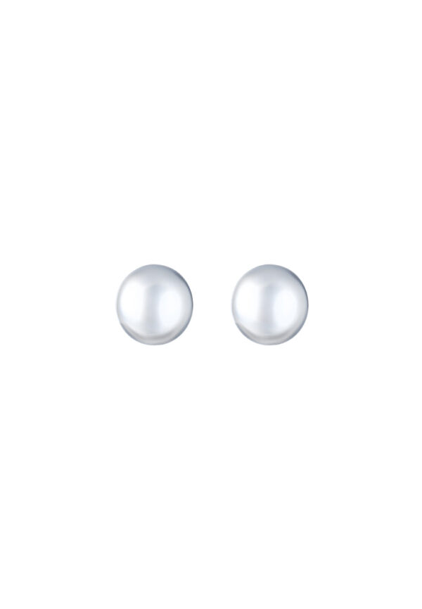 TOMEI Glowing Ball Earrings, White Gold 585