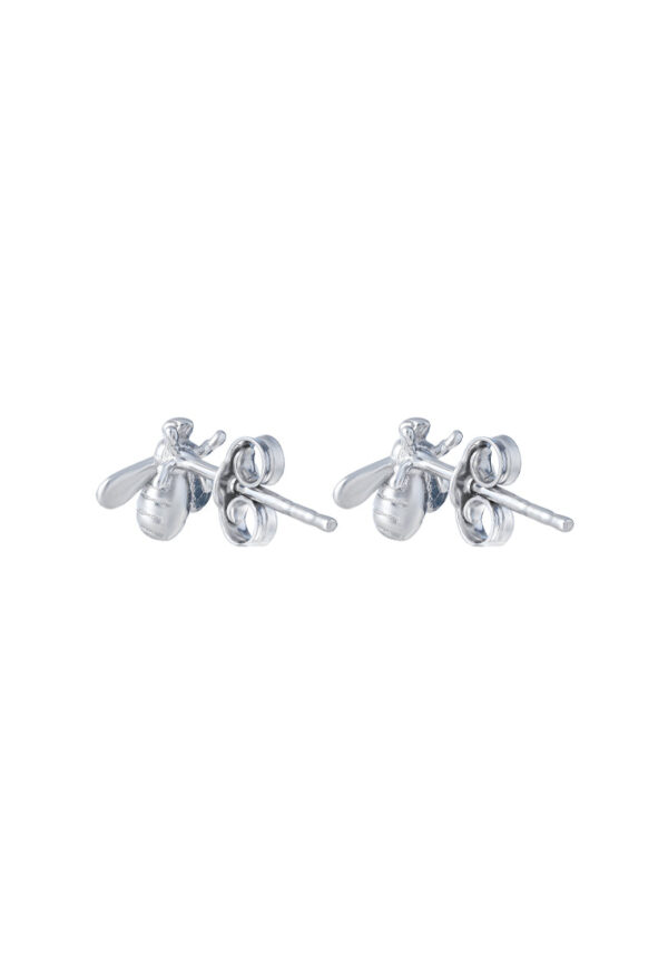 TOMEI Beez Earrings, White Gold 585