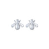 TOMEI Beez Earrings, White Gold 585