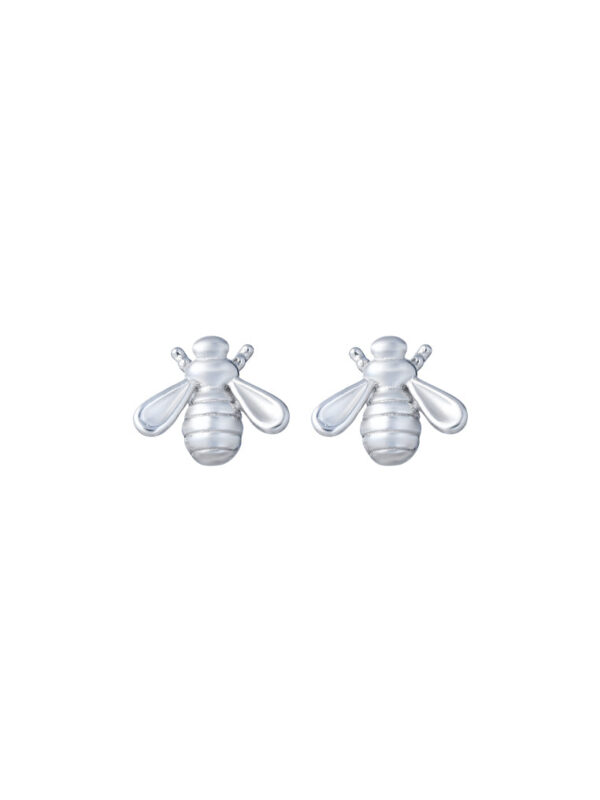 TOMEI Beez Earrings, White Gold 585