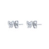 TOMEI Butterfly Earrings, White Gold 585
