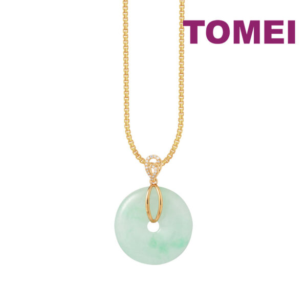TOMEI Jade Of Completeness Pendant, Yellow Gold 750