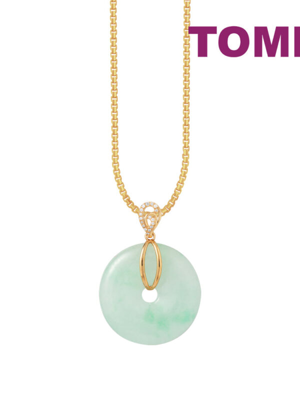 TOMEI Jade Of Completeness Pendant, Yellow Gold 750