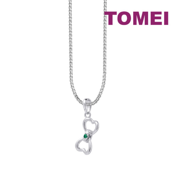 TOMEI Aileana Emerald Collection Union Of Love Pendant, White Gold 375