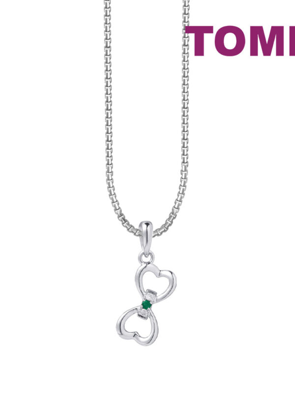 TOMEI Aileana Emerald Collection Union Of Love Pendant, White Gold 375