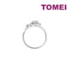 TOMEI Minimalist Blossom Diamond Ring, White Gold 375