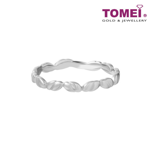 TOMEI Mix & Match Stack Ring, White Gold 585