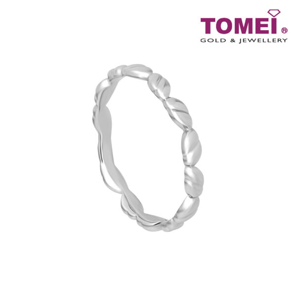 TOMEI Mix & Match Stack Ring, White Gold 585