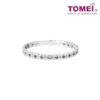 TOMEI Mix & Match Stack Ring, White Gold 585