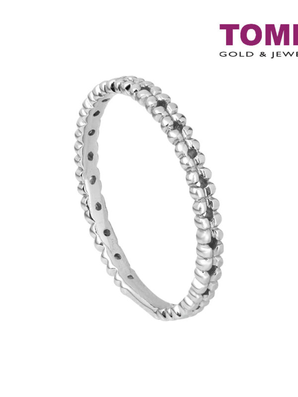 TOMEI Mix & Match Stack Ring, White Gold 585