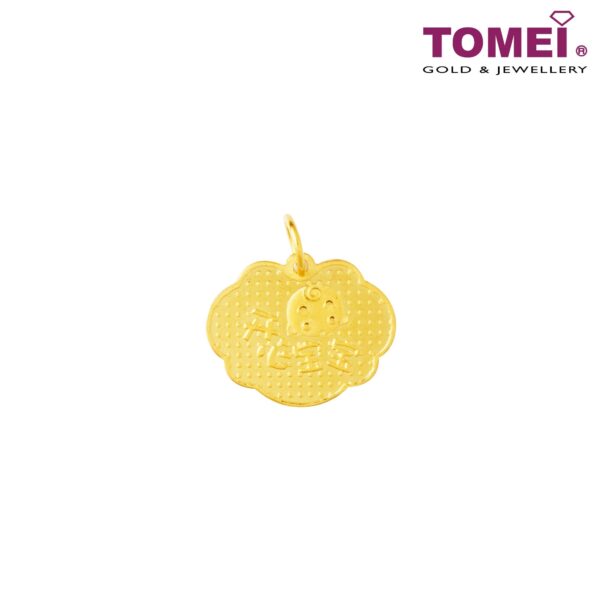 Peaceful Life Amulet Pendant, Tomei Yellow Gold 916 (22K)