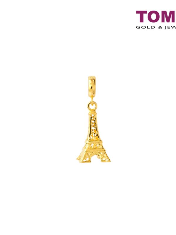 TOMEI Love In Paris Charm, Yellow Gold 916 (TM-PT057-1C)